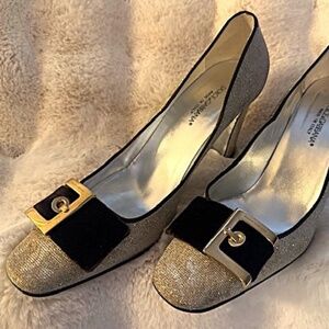 Gold Glitter DOLCE & GABBANA Pumps 7.5 [VINTAGE - GREAT CONDITION]